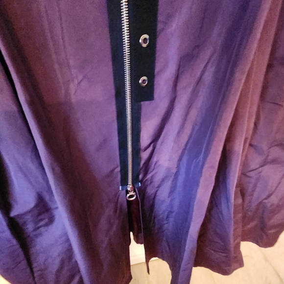 77 Purple Dress with Zipper Size 12 - Picture 6 of 10
